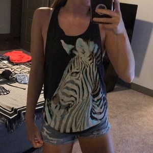 Zebra tank top